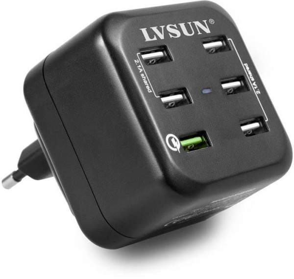 купить LVSUN Fast LS-6USQ USB-Ladegeraet Steckdose Ausgang