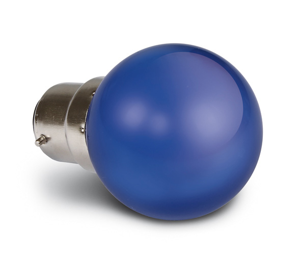 купить LID13220 Schrack Technik 9G01/BL/B, BLUE LED BALL LAMP 0,5w B22 230v