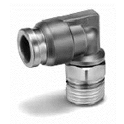 купить KQB2L07-N02S SMC KQB2L, Metal One-touch Fitting, Inch Size UNF NPT, Male Elbow