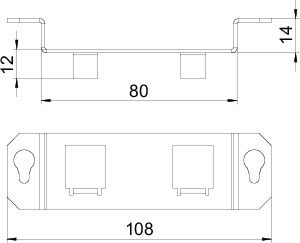 купить Рамка монтажная для лючка GE2F тип F MTGE2F 2F сталь OBO 7407853