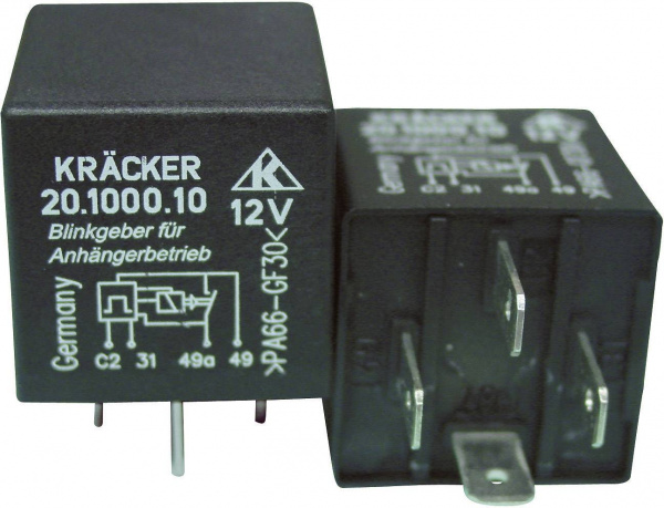 купить Kraecker 20.1000.10 Kfz-Relais 12 V/DC 20 A 1 Schli