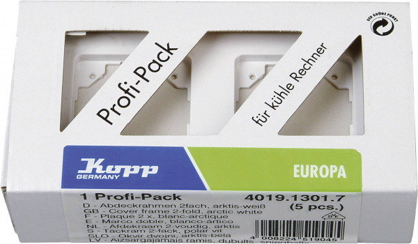 купить Kopp 2fach Rahmen  Europa Arktis-Weiss, Matt 401913