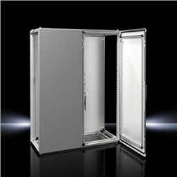 купить 8215000 Rittal VX Baying enclosure system, WHD: 1200x1200x500 mm, two doors / VX Линейный распределительный шкаф, ШВГ: 1200x1200x500 мм, листовая сталь, с монтажной панелью, двудверный спереди