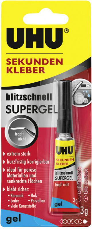 купить UHU blitzschnell Supergel Mehrzweckkleber 48790 3