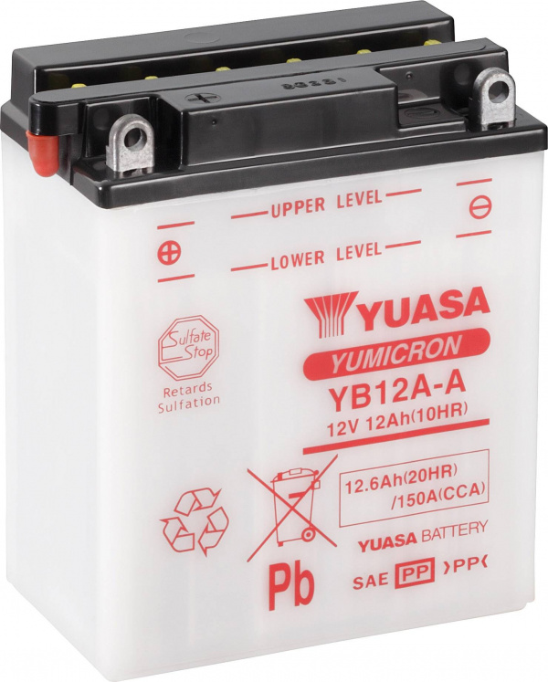 купить Yuasa YB12A-A Motorradbatterie 12 V 12 Ah  Passend