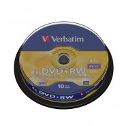 купить Носители информации Verbatim DVD+RW 4,7GB 4х CB/10 43488