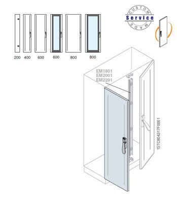 купить Створка двойной двери 1800x500м ВхШ