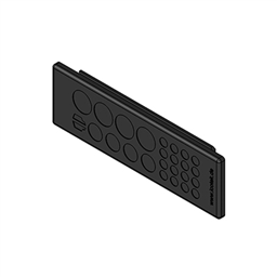 купить 50525 Icotek KEL-DP 24|26 B bk / Cable entry plate, pluggable, for wall thickness 2.8 - 4 mm, IP64