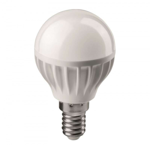 купить Лампа светодиодная 71 644 OLL-G45-6-230-4K-E14 6Вт шар 4000К белый E14 470лм 176-264В ОНЛАЙТ 71644