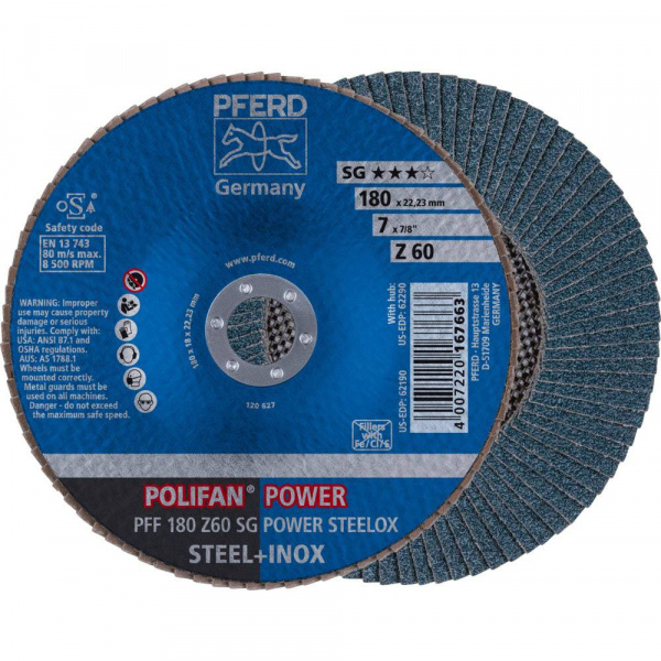 купить POLIFAN-Faecherscheibe PFF 180 Z 60 SG POWER STEELO