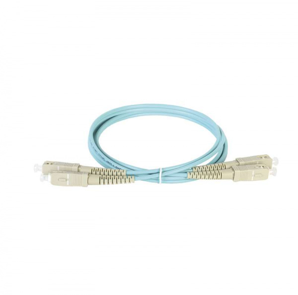 купить Патч-корд оптический коммутационный соединительный для многомодового кабеля (MM); 50/125 (OM3); SC/UPC-SC/UPC (Duplex) (дл.1м) ITK FPC5003-SCU-SCU-C2L-1M