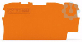 купить Пластина торцевая промежут. 0.8мм оранж. (уп.25шт) WAGO 2002-1392