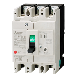 купить NV125-CV_3P_060A_100/200/500mA_F_TD_CE Mitsubishi Earth Leakage Circuit Breaker CE/CCC 3-pole 60A 100/200/500mA selectable Front connection type