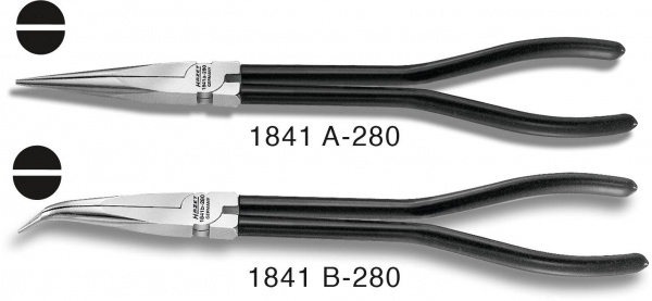 купить Hazet 1841B-280 Werkstatt Flachzange 45В° gebogen 2