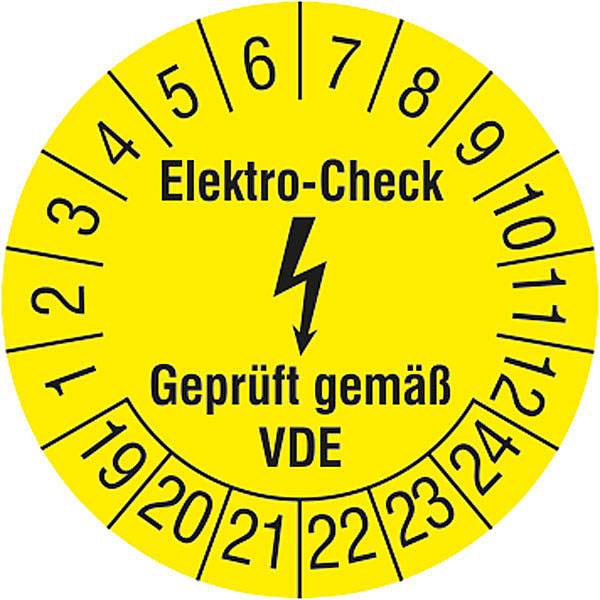 купить Pruefplakette Elektro-Check - Geprueft gemaess VDE 201