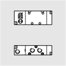 купить 7040011100 Metal Work 70 series valve pneumatic couplings 3/8" 5/2 monostable with spring mechanical