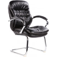 купить Кресло BN_Dp_Конференц EChair-515 VR рецикл. кожа черная, хром
