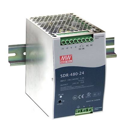 купить Mean Well SDR-480-24 Hutschienen-Netzteil (DIN-Rai