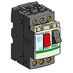 купить GV2ME06 Schneider Electric Термомагнитный двигателя Автоматический выключатель TeSys GV2ME - 3P - 1...1.6 A