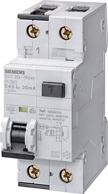 купить Siemens 5SU1654-7KK20 FI-Schutzschalter/Leitungssc