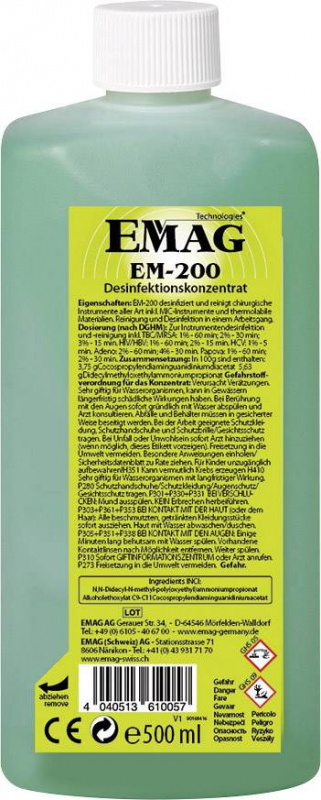 купить Emag EM200 Reinigungskonzentrat Medizinische Geraet