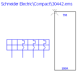 купить 30442 Schneider Electric trip unit - TMD 100 A 4 poles 3d / NS160