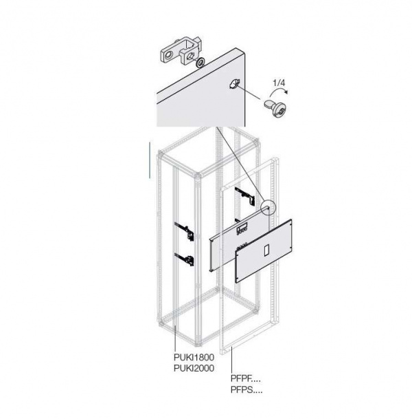 купить Комплект верт. XT4 3-4P PLUG W=600мм ABB 1STQ007967A0000