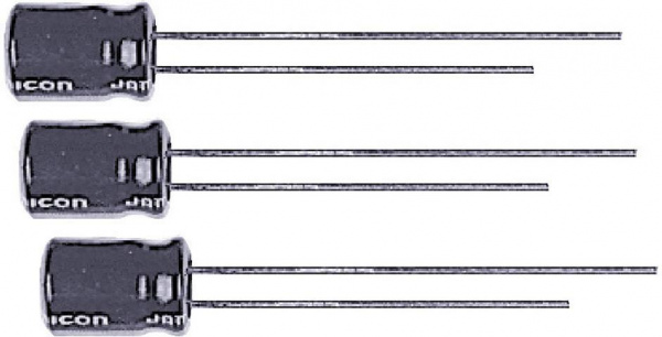 купить Jamicon SHR100M1HE07M Elektrolyt-Kondensator THT