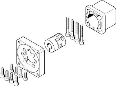 купить FESTO Axialbausatz 2733784 EAMM-A-D50-100A    1 St