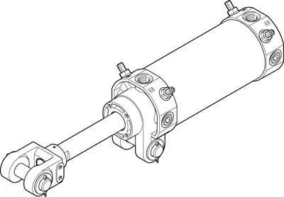 купить FESTO 565793 DW-80-50-Y-G Gelenkzylinder  Hublaenge