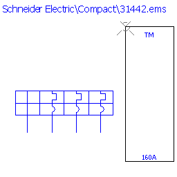купить 31442 Schneider Electric trip unit - TMD 160 A / 4 poles 3d / NS250
