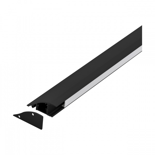 купить LI63439 Schrack Technik LED-Stripe Wandaufbauprofil mit opaler Abdeckung schwarz