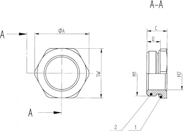 купить Kabelverschraubung Reduzierung mit O-Ring M32 M16