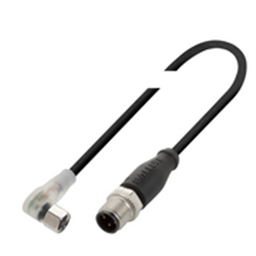 купить BCC03H5 Balluff Connector/cable, Female M8, Male M12, PUR, 0.30 m, Drag chain compatible