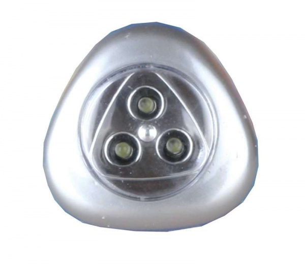 купить Фонарь-стикер LED 6244 (3LED; 3хR03 серебр.) Ultraflash 10478
