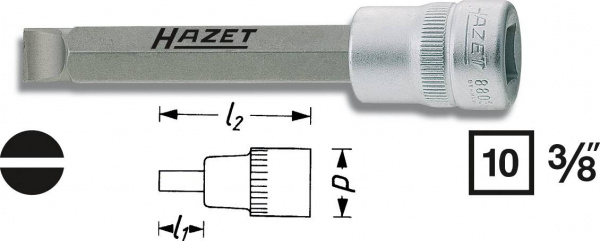 купить Hazet  8803-1X5.5 Schlitz Steckschluessel-Bit-Einsa