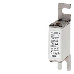 купить 3NE8714-1 Siemens SITOR FUSE-LINK FOR SEMICONDUCTOR PROTECTION / 20A GR, AC 690V, DC 700V SIZE 000, BRACKETS 80MM