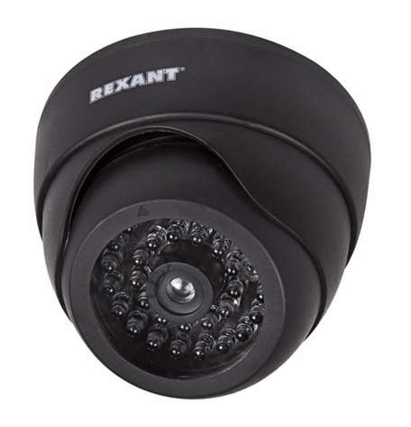 купить Муляж камеры внутренней купольной с вращающимся объективом (черн.) Rexant 45-0230