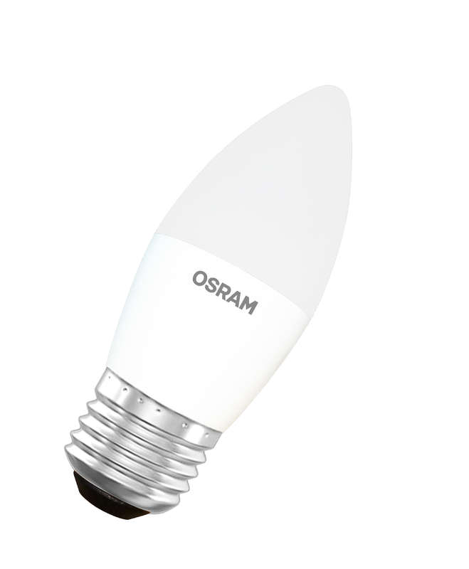 купить Лампа светодиодная LED STAR CLASSIC B 60 6.5W/830 6.5Вт свеча 3000К тепл. бел. E27 550лм 220-240В матов. пласт. OSRAM 4058075134232