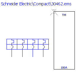 купить 30462 Schneider Electric trip unit - TMD 100 A 4 poles 3d+N/2 / NS160