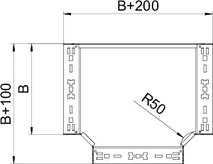 купить Секция Т-образная 60х400 RTM 640 FT OBO 6041350