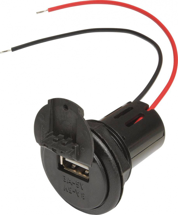 купить ProCar Power USB Einbausteckdose mit Deckel Belast