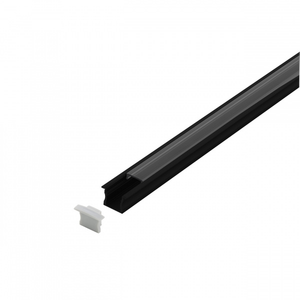 купить LI63407 Schrack Technik LED-Stripe Profil Einbau mit klarer Abdeckung schwarz IP20