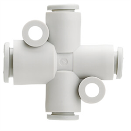купить KQ2TY10-12A SMC KQ2TY, One-touch Fitting White Color - Different diameter cross