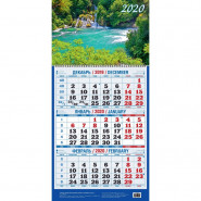 купить Календарь настен,2020,Природа,1спир,офс,310х650
