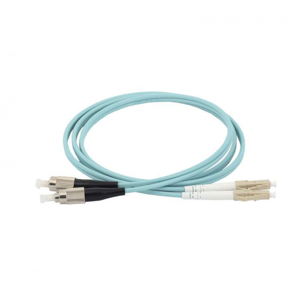 купить Патч-корд оптический коммутационный соединительный для многомодового кабеля (MM); 50/125 (OM3); FC/UPC-LC/UPC (Duplex) (дл.5м) ITK FPC5003-FCU-LCU-C2L-5M