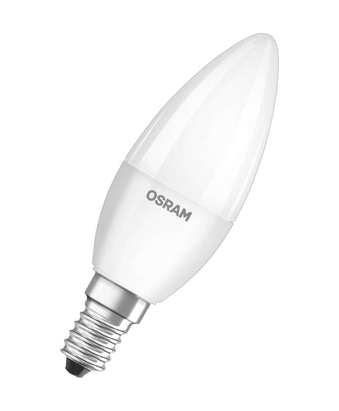 купить Лампа светодиодная LED STAR CLASSIC B 60 6.5W/830 6.5Вт свеча 3000К тепл. бел. E14 550лм 220-240В матов. пласт. OSRAM 4058075134171