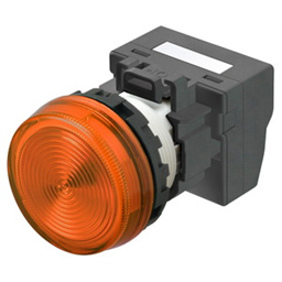 купить M22N-BN-TOA-OA-P Omron Indicator (Cylindrical 22-dia.), Cylindrical type (22/25 mm dia.), Plastic flat, Lighted, LED, Orange, 6 VAC/VDC, Push-In Plus Terminal Block, IP66