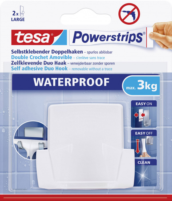 купить tesa 59704 tesa PowerstripsВ® Waterproof Duohaken
