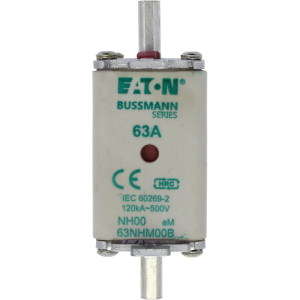 купить Предохранитель NH 0 AM 63А 500В двойная индикация EATON 63NHM0B